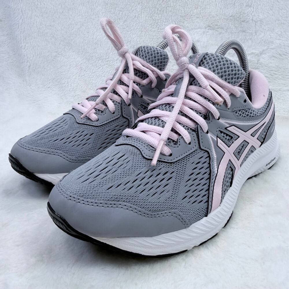 ASICS GEL-CONTEND 7 Womens Running Shoes Sheet Rock Pink Salt Size 7.5 Wide Mesh - Picture 2 of 10